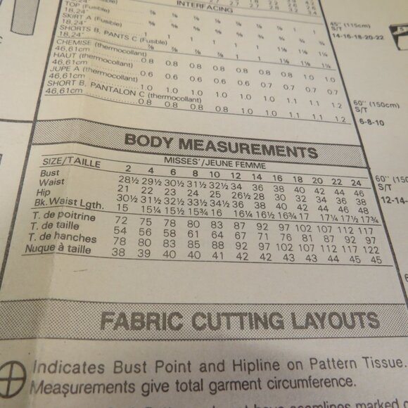 Butterick 4928 Clothing Pattern Top, Shorts, Pants, Skirt button down front - Picture 6 of 10